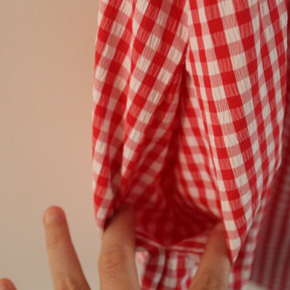 SHEIN Checkered Romper Size Large - Picture 5 of 8